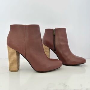 Joie High Heel Ankle Boot Brown Poetcore  Romantic Leather EU 38 US Size 8